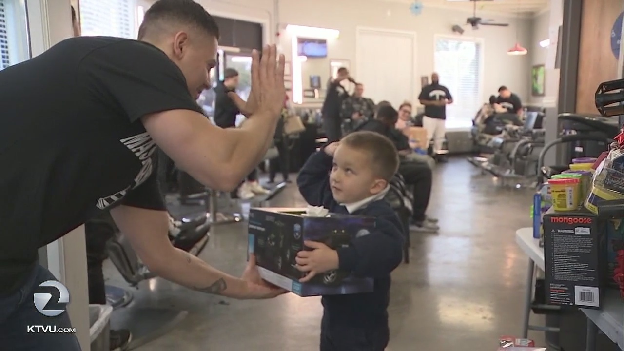 San Leandro's Master Barbers holds toy drive
