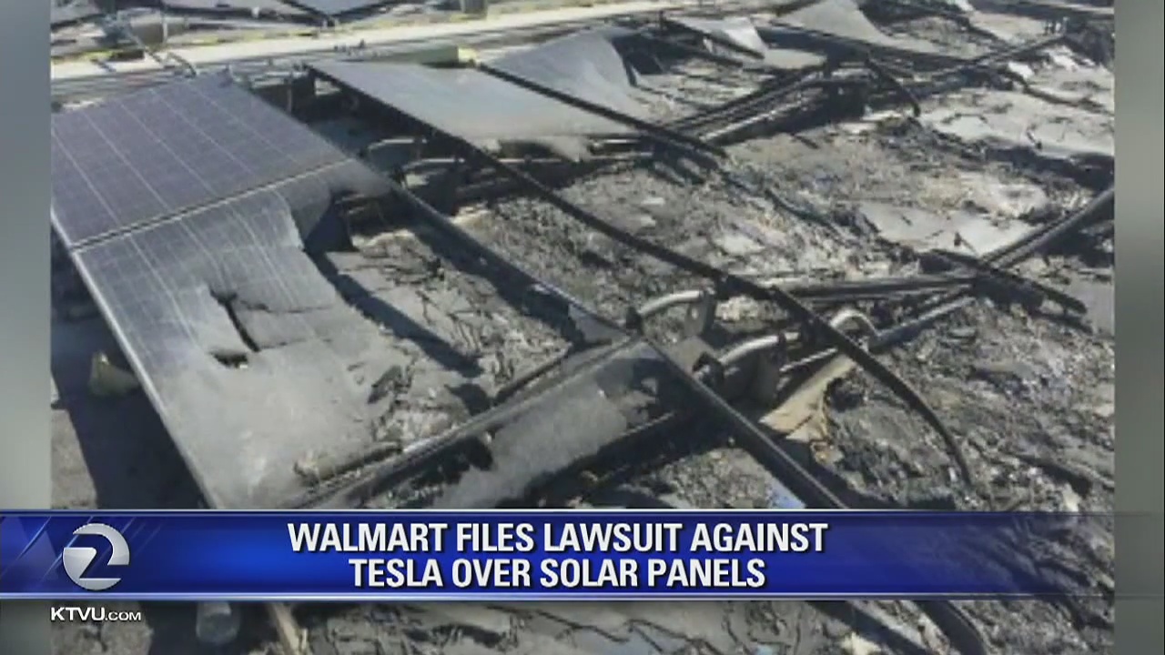 Walmart files lawsuit against Tesla over solar panels