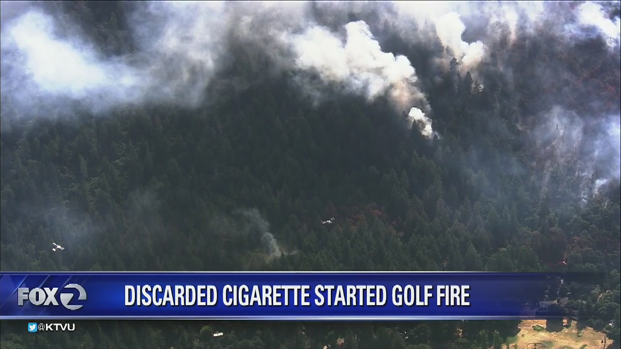 Discarded cigarette caused Golf Fire in Lake County, officials say
