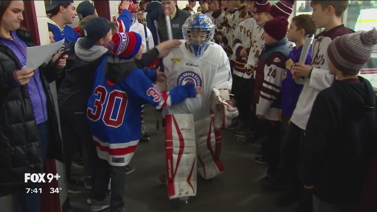 Wild gives local peewee hockey game the NHL treatment