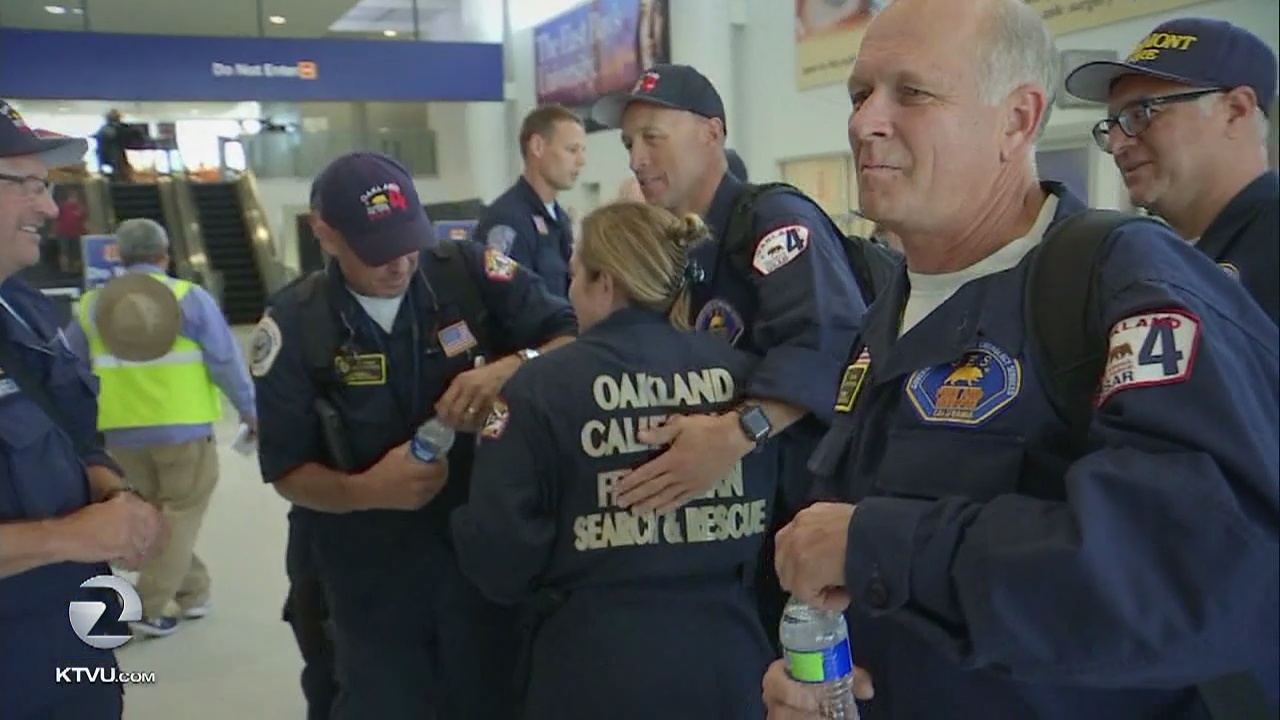 Search and rescue teams return