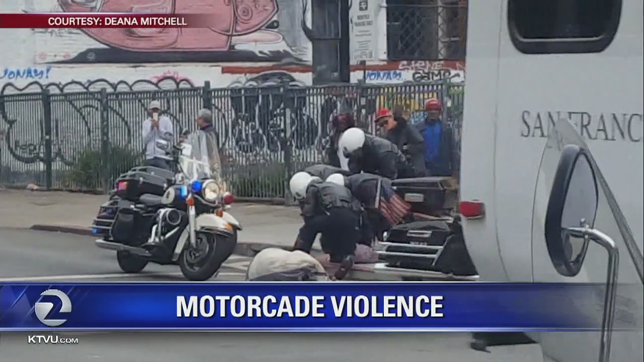 Altercation breaks out between officers and homeless man